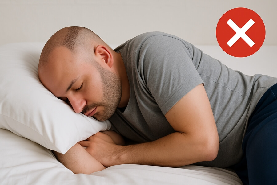 Posiciones para dormir que debes evitar
