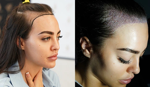 FUE Hair Transplant at Hair of Istanbul: Expert Approach for Natural Results 3 FUE Hair Transplant for Women