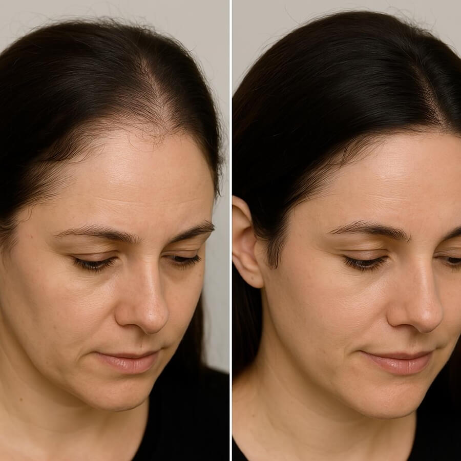 Haartransplantation an der Haarlinie