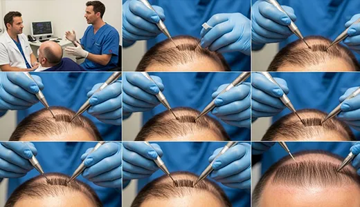 Detailed Steps of the DHI Hair Transplant