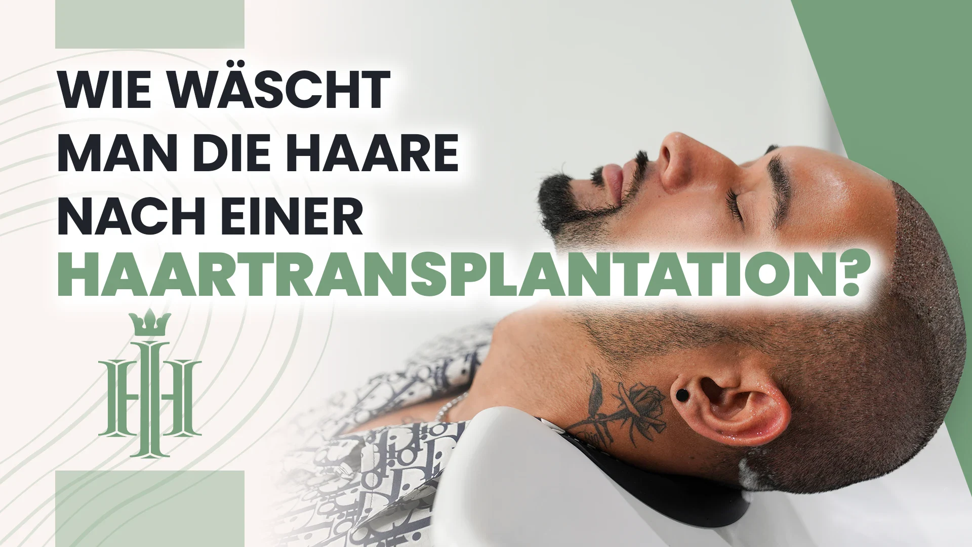 HAARWÄSCHE NACH STIRNVERKLEINERUNG